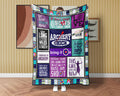 Archery Girl Fleece Sherpa Blanket, Archer Blanket, Archery Mom Blanket, Bow Arrow Blanket, Bow Hunting Blanket, Sport Girl Blanket