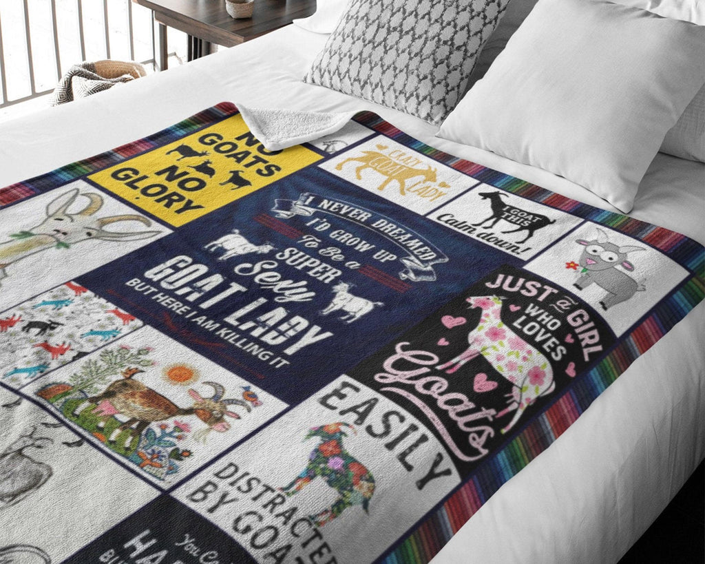 Goat Blanket, Farm Animal Blanket, Goat Lady Blanket, Goat Lover Blanket, Goat Mom Blanket, Farmer Blanket, Farming Blanket, Christmas Gifts
