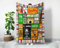 Bowling Fleece Sherpa Blanket, Bowler Blanket, Bowling Player Blanket, Bowling Mom Blanket, Bowling Lover Blanket, Bowling Coach Gift
