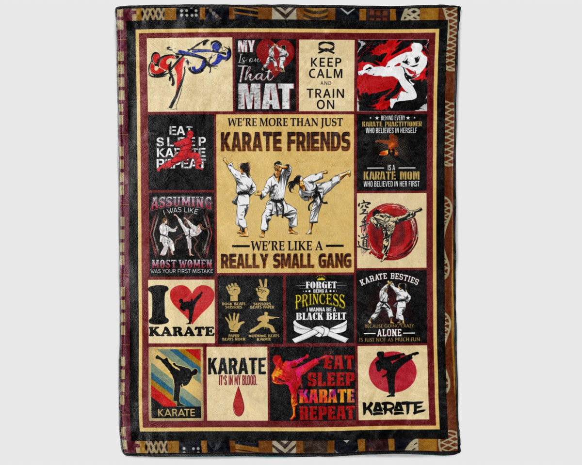 Karate Friends Blanket, Japanese Martial Blanket, Karate Lover Gift, Karate Life Blanket, Martial Lover Gift, Japanese Martial Blanket Gifts