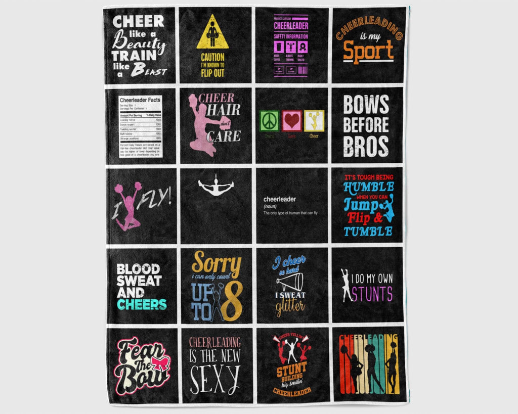 Cheerleading Blanket, Cheerleader Blanket, Cheerleading Girl Blanket, Cheerleading Team Gift, Cheerleading Mom Blanket, Cheer Coach Gift