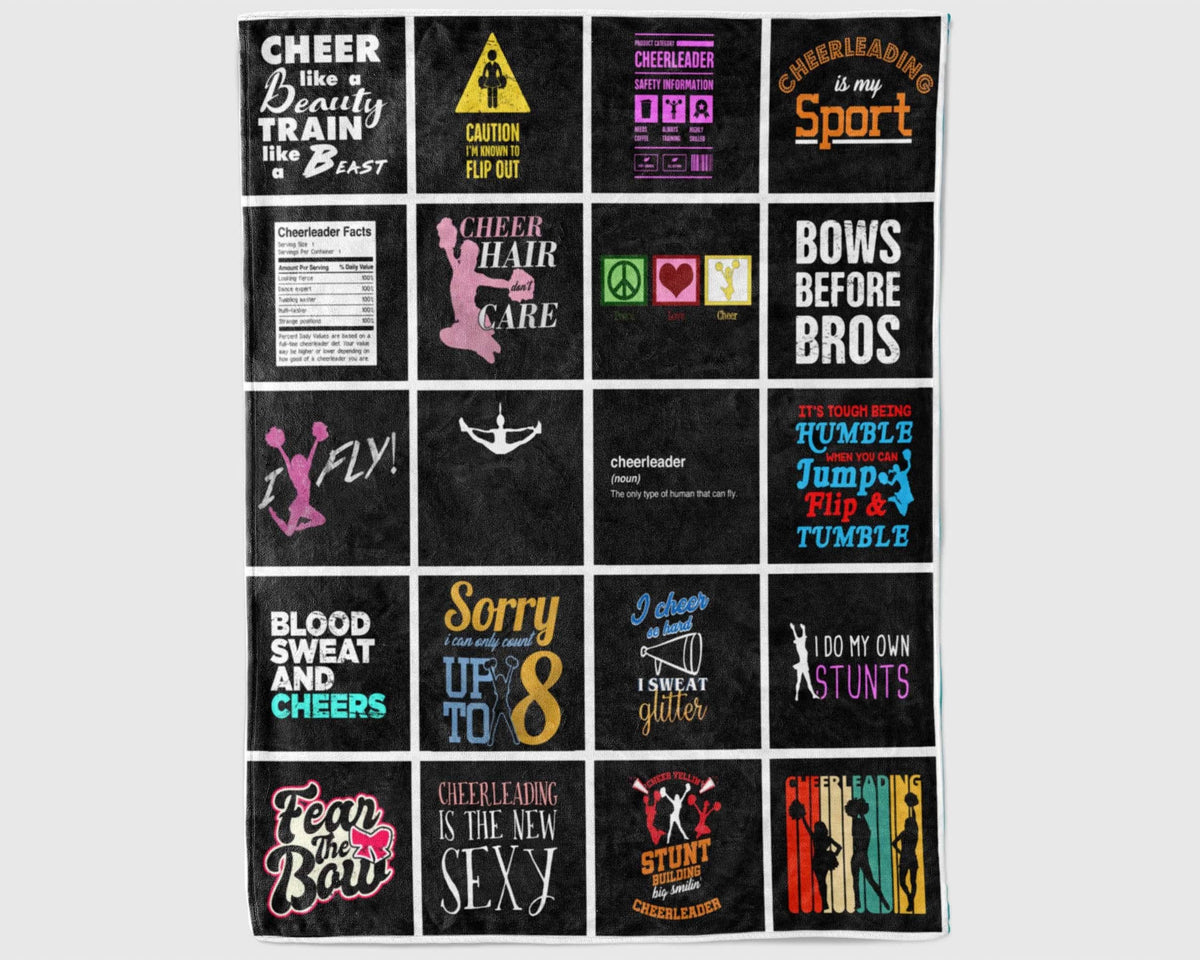 Cheerleading Blanket, Cheerleader Blanket, Cheerleading Girl Blanket, Cheerleading Team Gift, Cheerleading Mom Blanket, Cheer Coach Gift