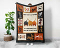 Dachshund Mom Blanket, Dachshund Dog Fleece Sherpa Blanket, Dachshund Lover Blanket, Dog Mom Blanket, Dog Lover Blanket, Dog Owner Blanket