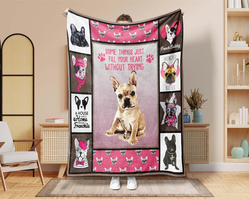 French Bulldog Mom Blanket, French Bulldog Lover Blanket, Frenchie Mom Blanket, Dog Mom Blanket, Dog Lover Blanket, Bulldog Mom Gift