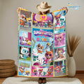 Personalized SuperKitties Blanket | SuperKitties Fleece Blanket | Ginny Sparks Buddy And Bitsy Blanket | SuperKitties Gift