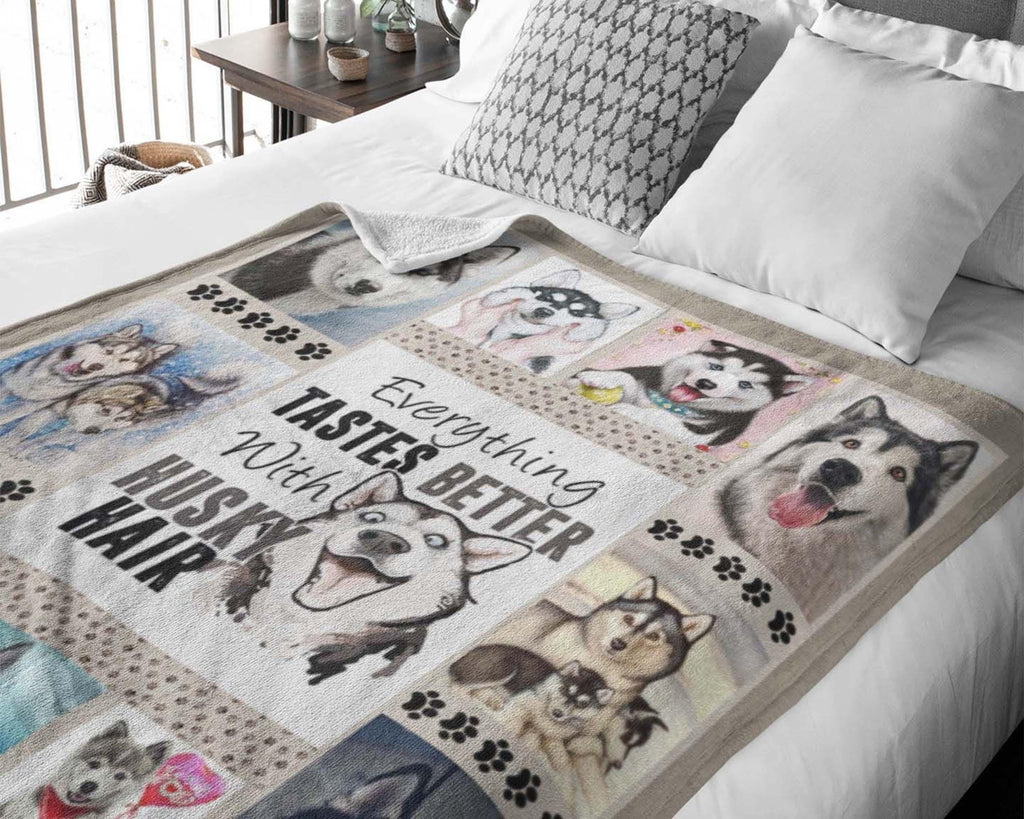 Husky Mom Blanket, Husky Lover Blanket, Cute Husky Blanket, Dog Mom Blanket, Dog Lover Blanket, Dog Owner Blanket, Husky Lover Gift