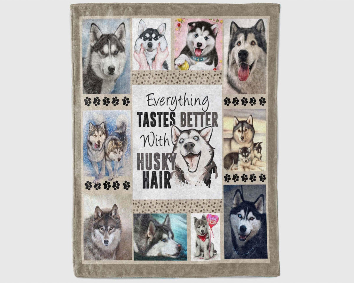 Husky Mom Blanket, Husky Lover Blanket, Cute Husky Blanket, Dog Mom Blanket, Dog Lover Blanket, Dog Owner Blanket, Husky Lover Gift