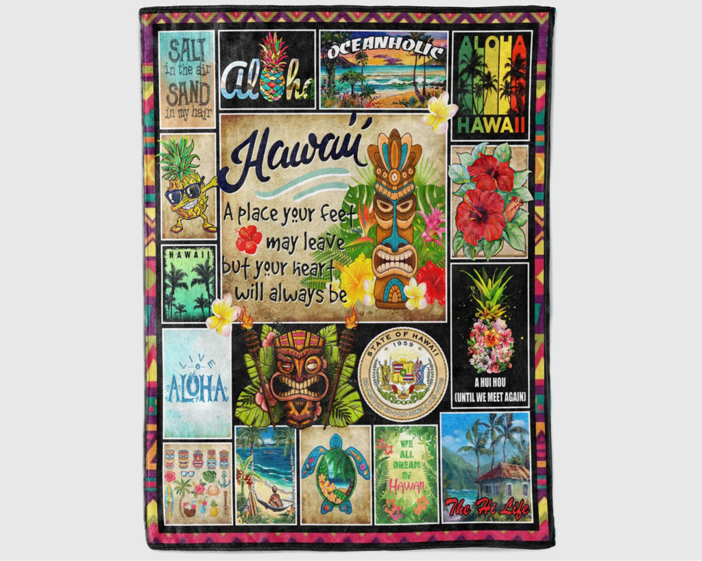 Hawaii Blanket, Aloha Blanket, Oceanholic Blanket, Hawaiian Blanket, Salty Blanket, Summer Vibes Blanket, Hawaii Travel Blanket