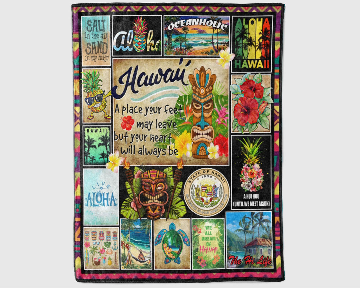 Hawaii Blanket, Aloha Blanket, Oceanholic Blanket, Hawaiian Blanket, Salty Blanket, Summer Vibes Blanket, Hawaii Travel Blanket