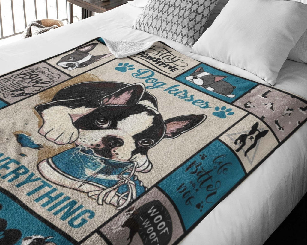 Boston Terrier Lover Blanket, Boston Terrier Dog Mom Blanket, Dog Lover Blanket, Dog Owner Blanket, Boston Terrier Mom Gift, Dog Mom Blanket