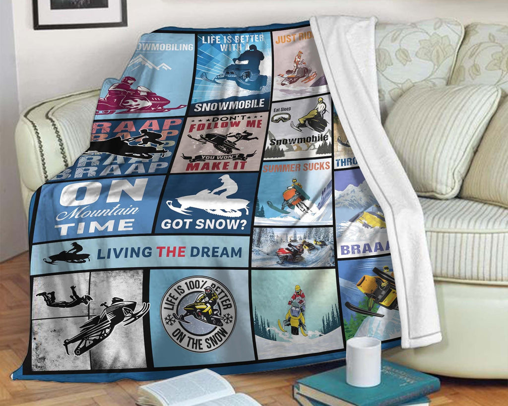 Snowmobiling Blanket, Snowmobile Blanket, Snowmobiling Life Blanket, Motorcross Blanket, Skiing Blanket, Winter Sport Blanket