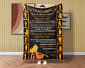 Firefighter Son Blanket, Letter To Firefighter Mom Blanket, Firefighter Blanket, Fireman Blanket, First Responder Blanket, Firefighter Gift
