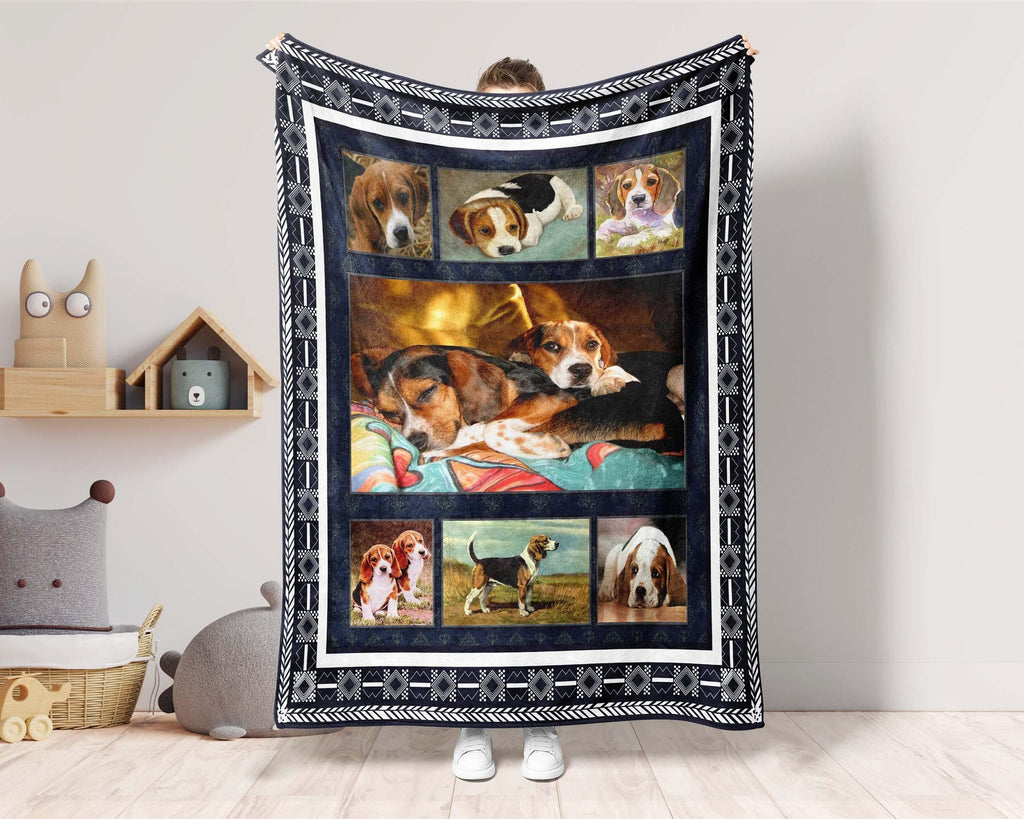 Cute Beagle Dog Blanket, Beagle Lover Blanket, Beagle Mom Blanket, Dog Mom Blanket, Dog Lover Blanket, Beagle Owner Blanket, Dog Love Gifts