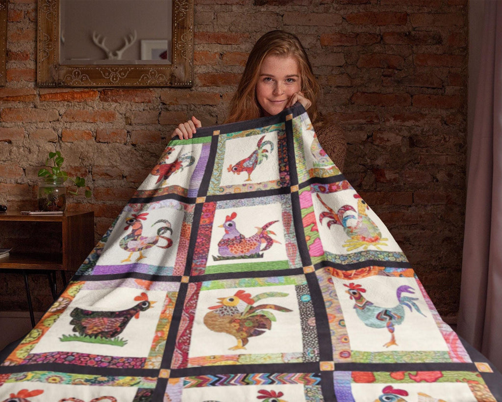 Chicken Farm Blanket, Rooster Blanket, Hen Blanket, Farmer Blanket, Farming Blanket, Farmer Dad Blanket, Farm Lover Blanket, Christmas Gifts