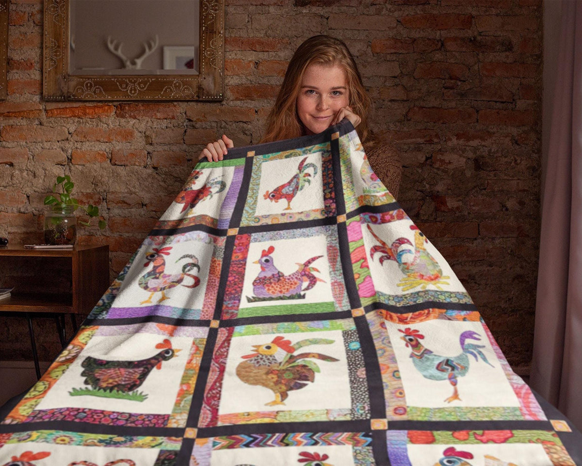 Chicken Farm Blanket, Rooster Blanket, Hen Blanket, Farmer Blanket, Farming Blanket, Farmer Dad Blanket, Farm Lover Blanket, Christmas Gifts
