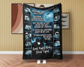 Trucker Couple Blanket, Truck Driver Blanket, Trucker Life Blanket, Trucker Wife Blanket, Truck Blanket, Anniversary Blanket, Christmas Gift