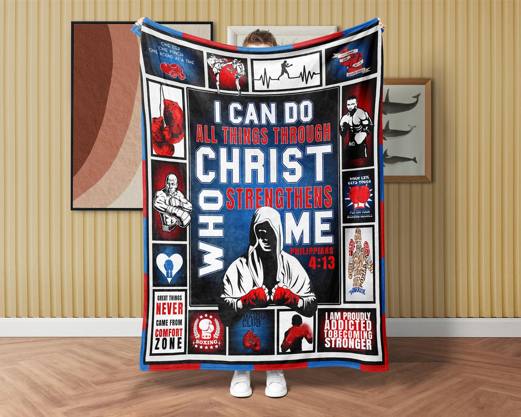 Boxing Blanket, Boxer Blanket, Boxing Lover Blanket, Boxing Player Gift, Boxing Mom Blanket, Boxing Coach Gift, Sport Blanket