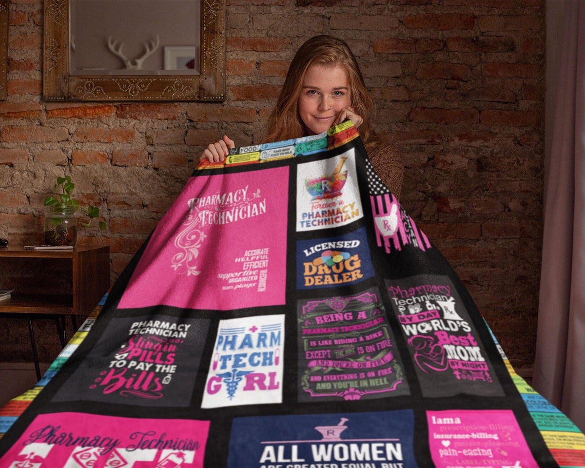 Pharmacy Technician Blanket, Pharmacist Blanket, Pharmaceutical Blanket, Pharmaceutist Blanket, Druggist Chemist Blanket, Pharm Girl Blanket