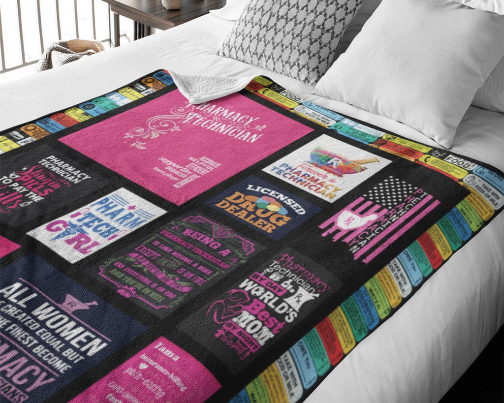 Pharmacy Technician Blanket, Pharmacist Blanket, Pharmaceutical Blanket, Pharmaceutist Blanket, Druggist Chemist Blanket, Pharm Girl Blanket