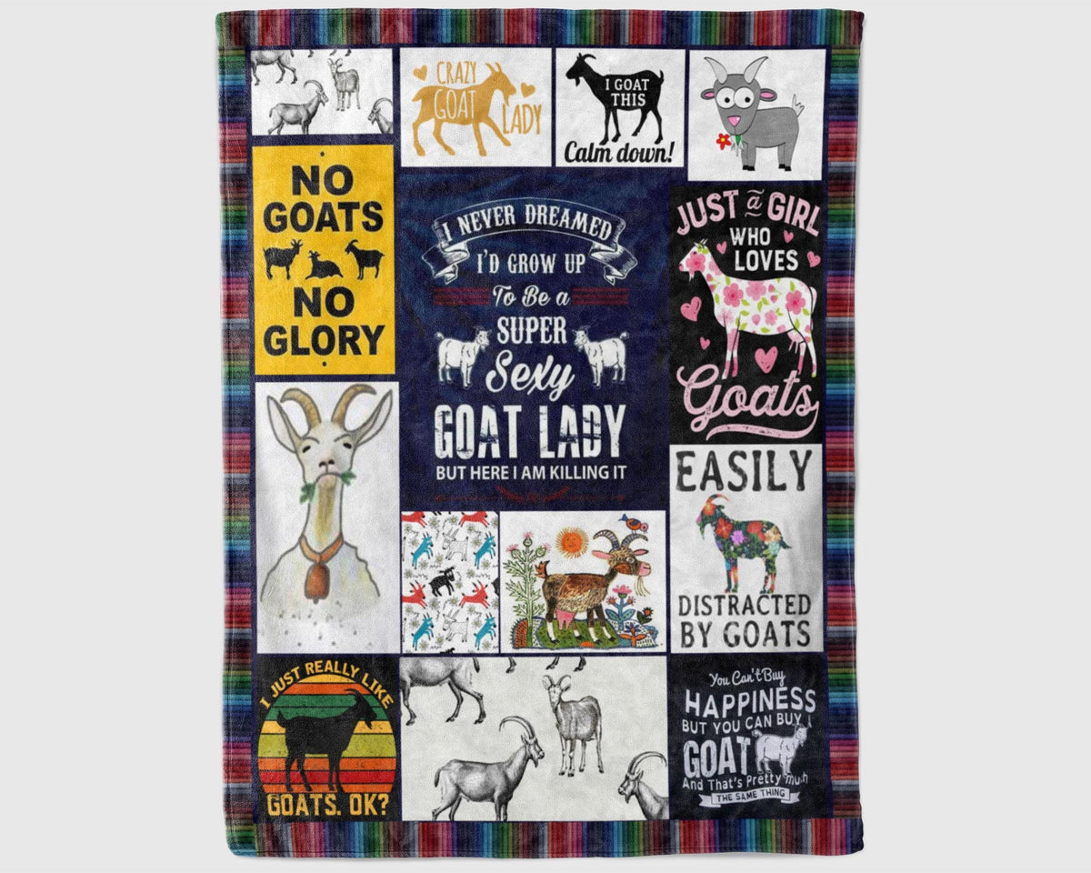 Goat Blanket, Farm Animal Blanket, Goat Lady Blanket, Goat Lover Blanket, Goat Mom Blanket, Farmer Blanket, Farming Blanket, Christmas Gifts