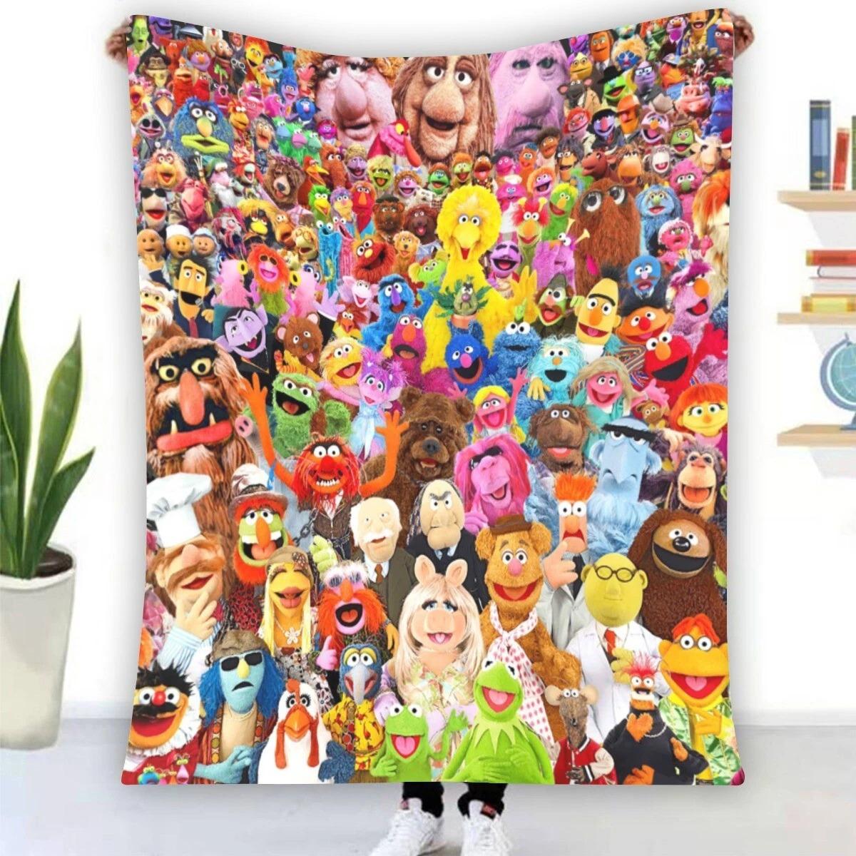 Muppet Show Characters Blanket, Comedy Film Blanket, The Muppet Christmas Carol Fleece Blanket, The Muppets Blanket