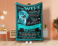 To My Wife Wolf Blanket, Love Letter Blanket, Letter To Wife Blanket, Wife Husband Blanket, Family Blanket, Wife Husband Gift, Birthday Gift