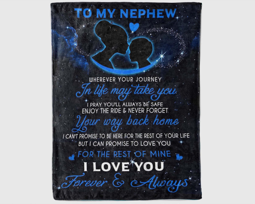 To My Nephew Blanket, Nephew Fleece Sherpa Blanket, Nephew Blanket From Aunt, Nephew Aunt Blanket, Nephew Birthday Gift, Nephew Aunt Gift