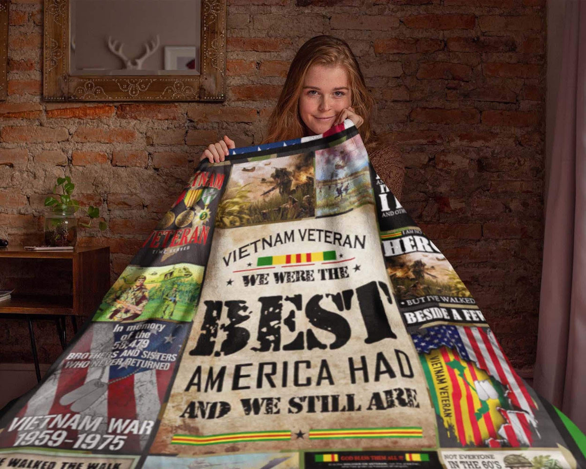 Vietnam Veteran Blanket, US Veteran Blanket, US Army Blanket, Military Blanket, Retired Veteran Blanket, Soldier Blanket, Retired Blanket