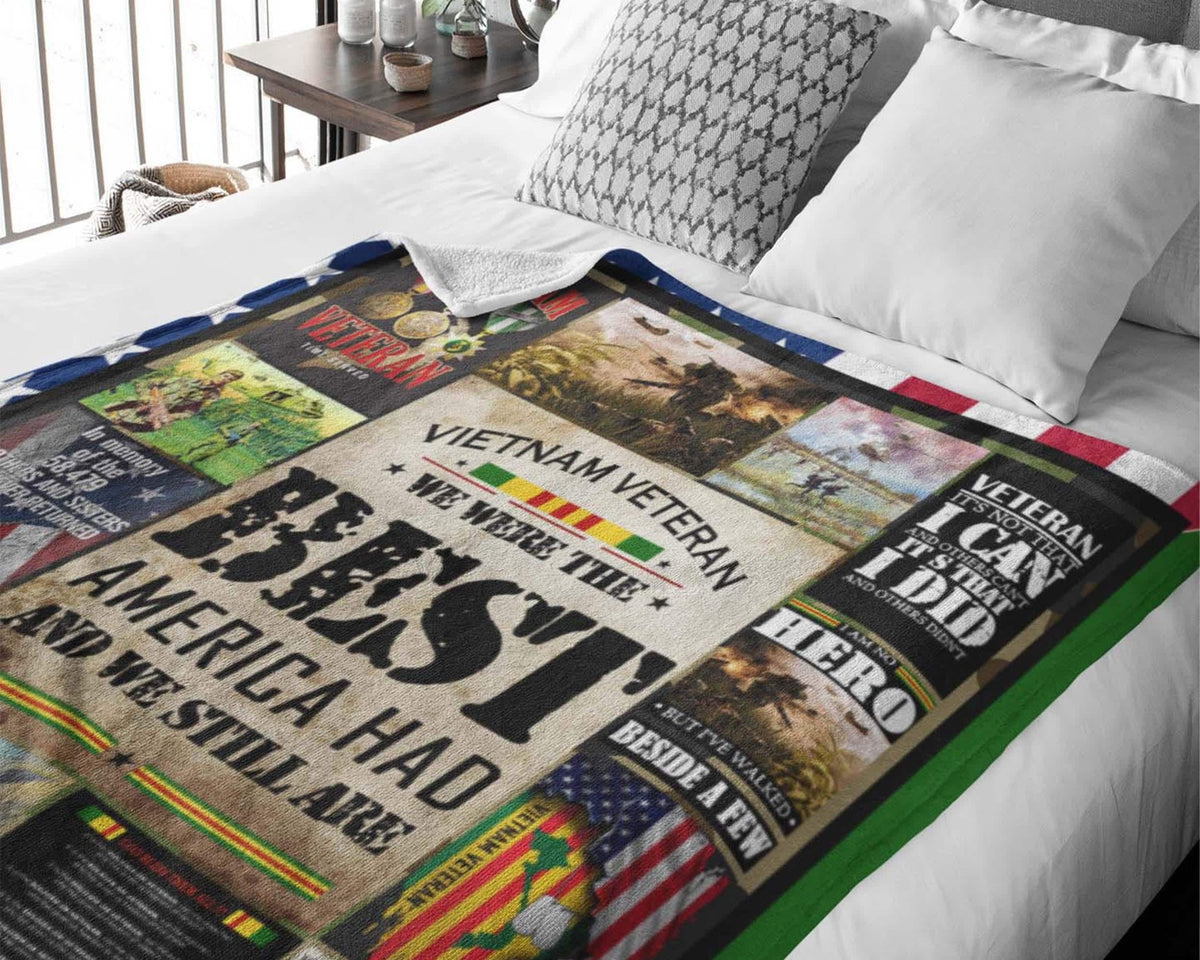 Vietnam Veteran Blanket, US Veteran Blanket, US Army Blanket, Military Blanket, Retired Veteran Blanket, Soldier Blanket, Retired Blanket