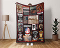 Ironworker Blanket, Welding Blanket, America Ironworker Fleece Sherpa Blanket, Ironworking Blanket, Welder Blanket, Union Iron Blanket