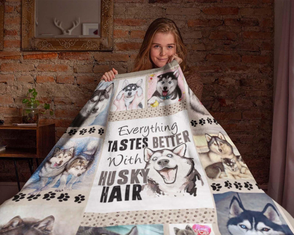 Husky Mom Blanket, Husky Lover Blanket, Cute Husky Blanket, Dog Mom Blanket, Dog Lover Blanket, Dog Owner Blanket, Husky Lover Gift