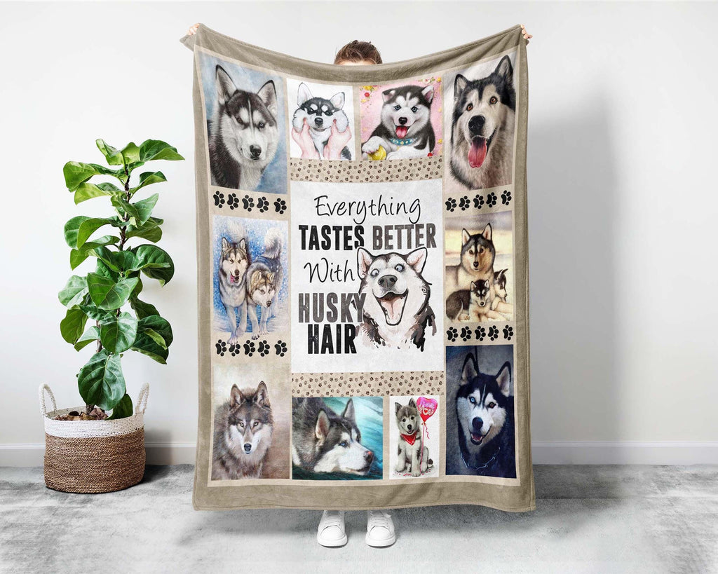 Husky Mom Blanket, Husky Lover Blanket, Cute Husky Blanket, Dog Mom Blanket, Dog Lover Blanket, Dog Owner Blanket, Husky Lover Gift