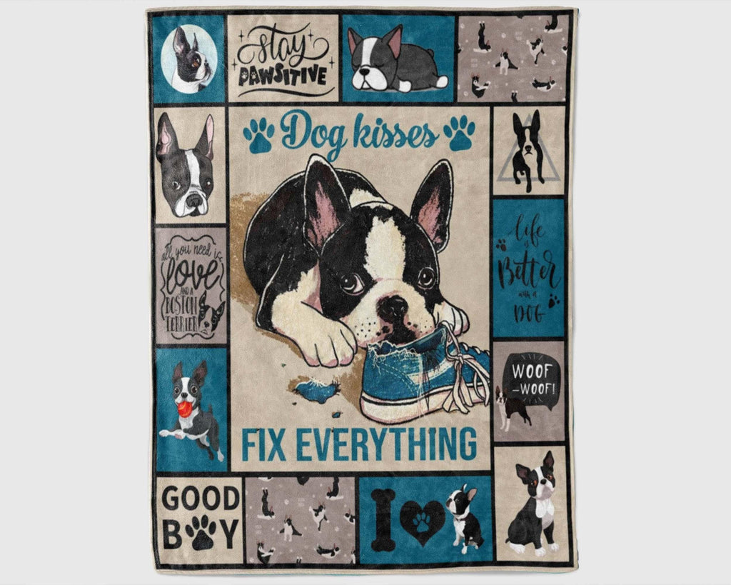 Boston Terrier Lover Blanket, Boston Terrier Dog Mom Blanket, Dog Lover Blanket, Dog Owner Blanket, Boston Terrier Mom Gift, Dog Mom Blanket