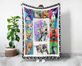 Colorful Chihuahua Blanket, Chihuahua Mom Blanket, Chihuahua Fleece Sherpa Blanket, Dog Lover Blanket, Dog Mom Blanket, Chihuahua Lover Gift