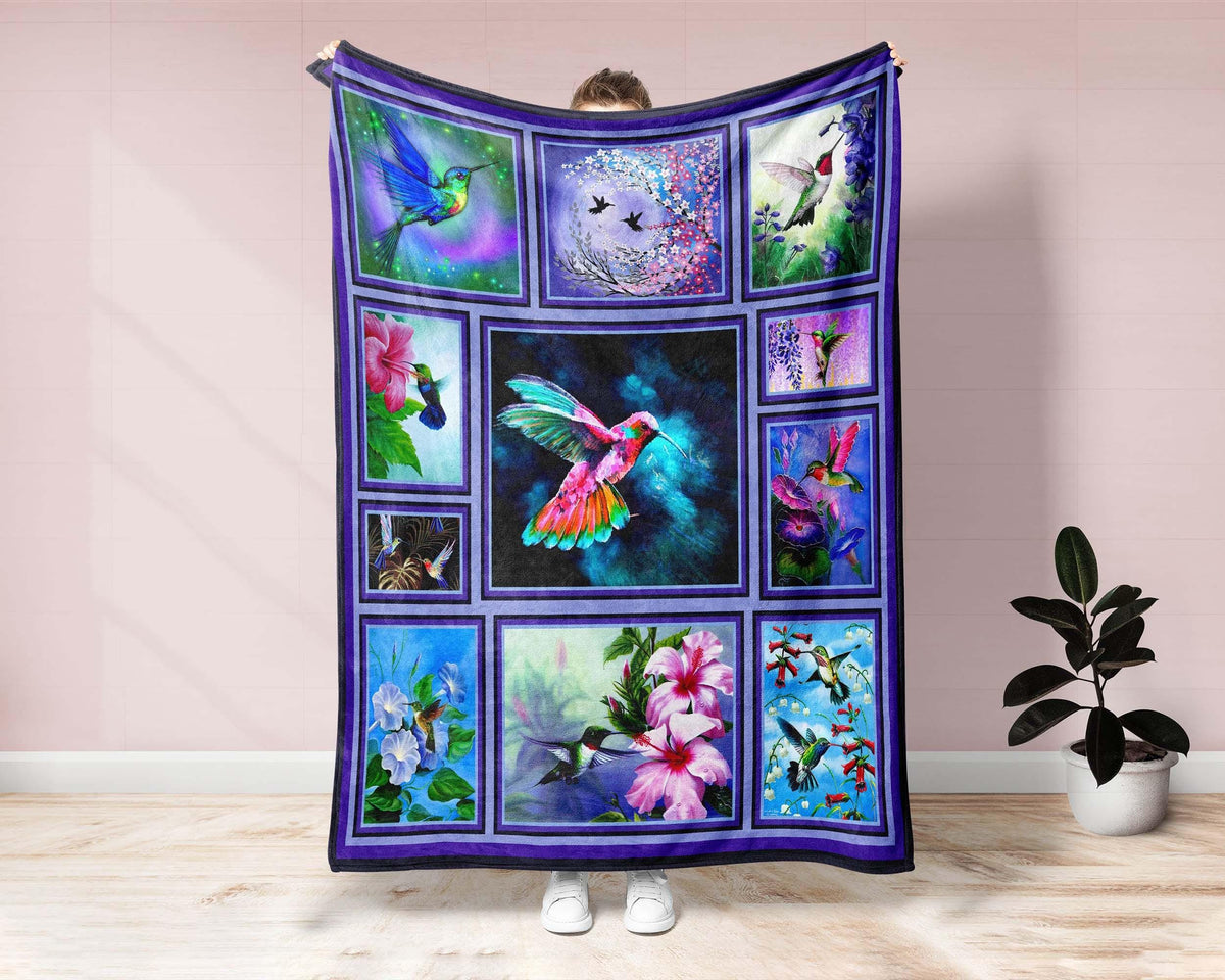 Hummingbird Blanket, Bird Blanket, Memorial Blanket, Heaven Blanket, I Am Always With You, Loss Of Loved One Blanket, Remembrance Blanket