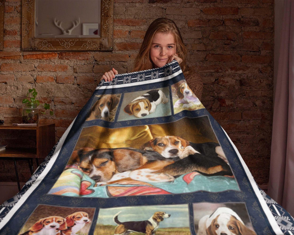Cute Beagle Dog Blanket, Beagle Lover Blanket, Beagle Mom Blanket, Dog Mom Blanket, Dog Lover Blanket, Beagle Owner Blanket, Dog Love Gifts