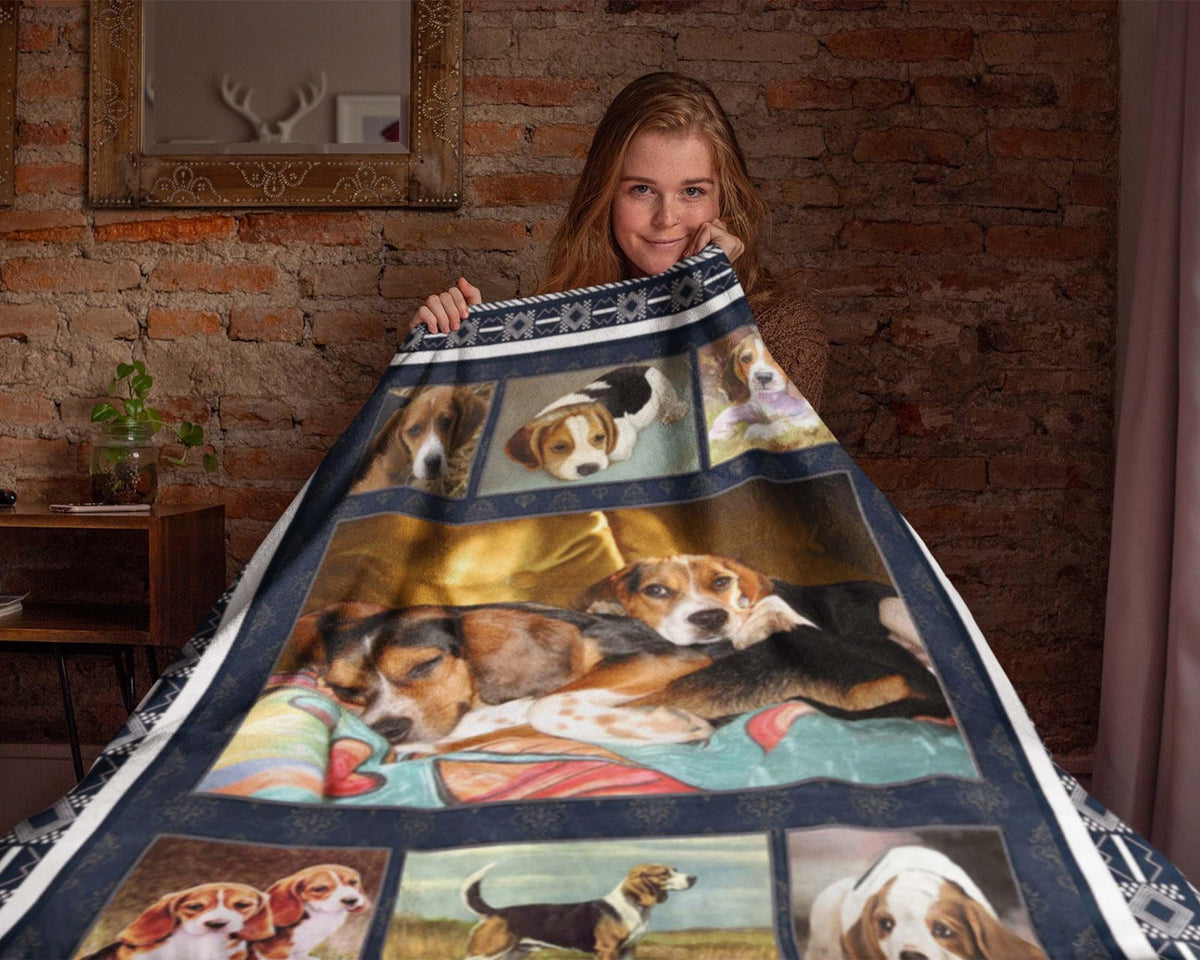 Cute Beagle Dog Blanket, Beagle Lover Blanket, Beagle Mom Blanket, Dog Mom Blanket, Dog Lover Blanket, Beagle Owner Blanket, Dog Love Gifts