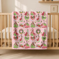 Disney Princess Christmas Woven Blanket, Cinderella Rapunzel Baby Girl Trip Blanket, Princess Girl Blanket, Disney Princesses Xmas Blanket
