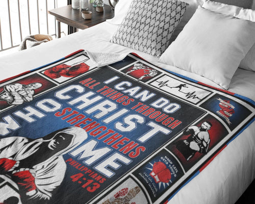 Boxing Blanket, Boxer Blanket, Boxing Lover Blanket, Boxing Player Gift, Boxing Mom Blanket, Boxing Coach Gift, Sport Blanket