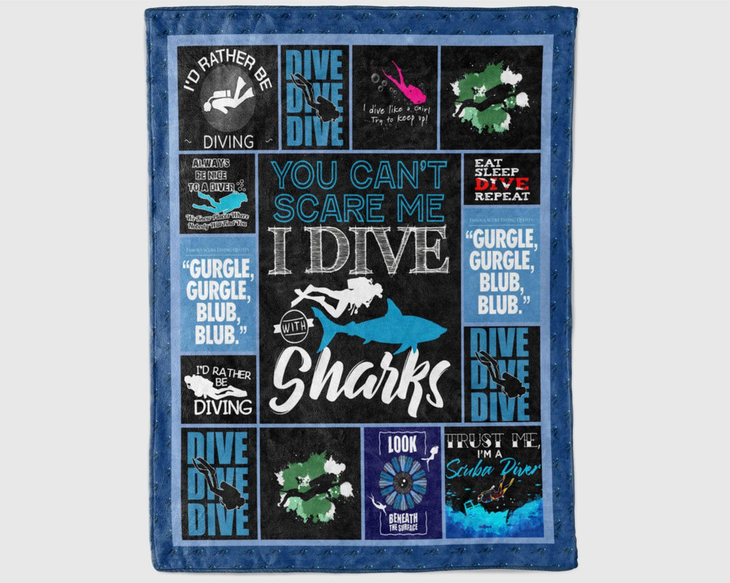 Diving Blanket, Diver Blanket, Scuba Diving Blanket, Scuba Diver Blanket, Dive Blanket, Snorkeling Blanket, Ocean Sport Blanket, Ocean Gifts