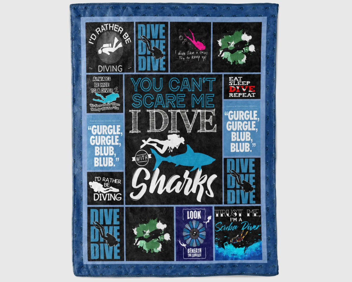Diving Blanket, Diver Blanket, Scuba Diving Blanket, Scuba Diver Blanket, Dive Blanket, Snorkeling Blanket, Ocean Sport Blanket, Ocean Gifts
