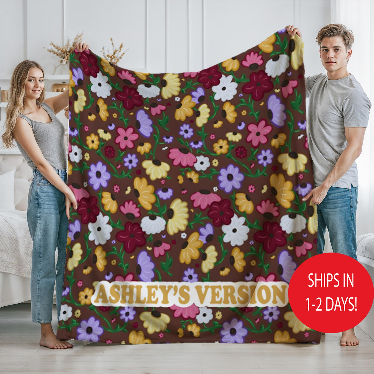 Custom Piano Flowers Blanket, Surprise Song Throw It Was Rare Acoustic Teenage Girl Christmas Gift For Ganddaughter Eras, Fan Merch Floral