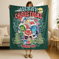 Merry Christmas Candy Co. Blanket, Inside Out Blanket, Inside Out Emotions Blanket, Inside Out Christmas Throw Blanket, Christmas Gift Kids