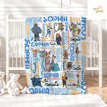 Personalized Disney Zootopia Blanket, Zootopia 2 Movie Judy Hopps Nick Wilde Gary De'Snake Birthday Boy, Birthday Girl, Family Home Decor