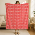 Personalized Name Blanket, Custom Baby Girl Gift Blanket,Custom Name Blanket For Baby Toddler Children Kids Teens Adults,Kids Nursery Gift