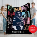 Custom Michael Jackson Blanket, Michael Jackson fan, gift for michael jackson fan Throw, 80s Music Legend Fan Gift, King of Pop Inspired