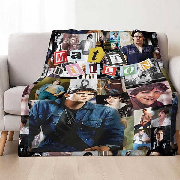 Matt Dillon Actor Throw Flannel Blanket, Matt Dillon Blanket, Warm Soft Cozy Blanket for Living Room Sofa Bed, Gift Blankets for All Seasons