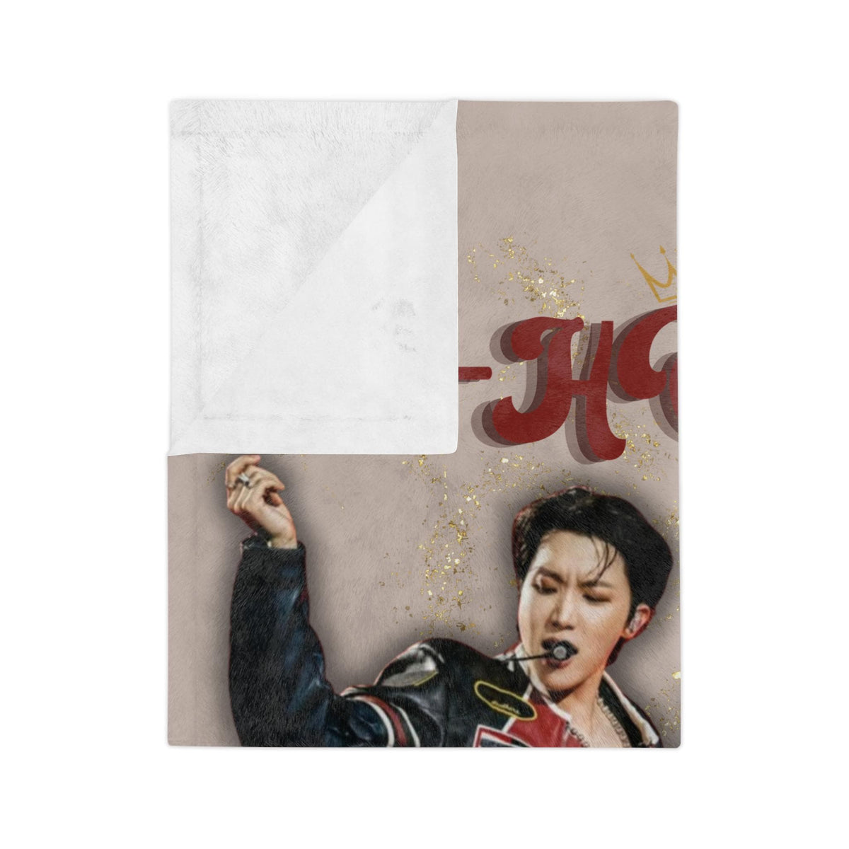 J-HOPE Velveteen Blanket, K-Pop Artist Fan, Hobi JHope Blanket, Gift for Army, Valentine's gift, Christmas Gift