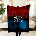 Ride Retro Blanket, Personalized Custom Name Blanket 80s Horror TV Series Blanket, Christmas Gift, Friends Gift, Teen Birthday Gift