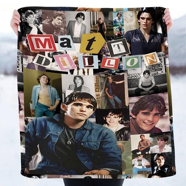 Matt Dillon Actor Throw Flannel Blanket, Matt Dillon Blanket, Warm Soft Cozy Blanket for Living Room Sofa Bed, Gift Blankets for All Seasons